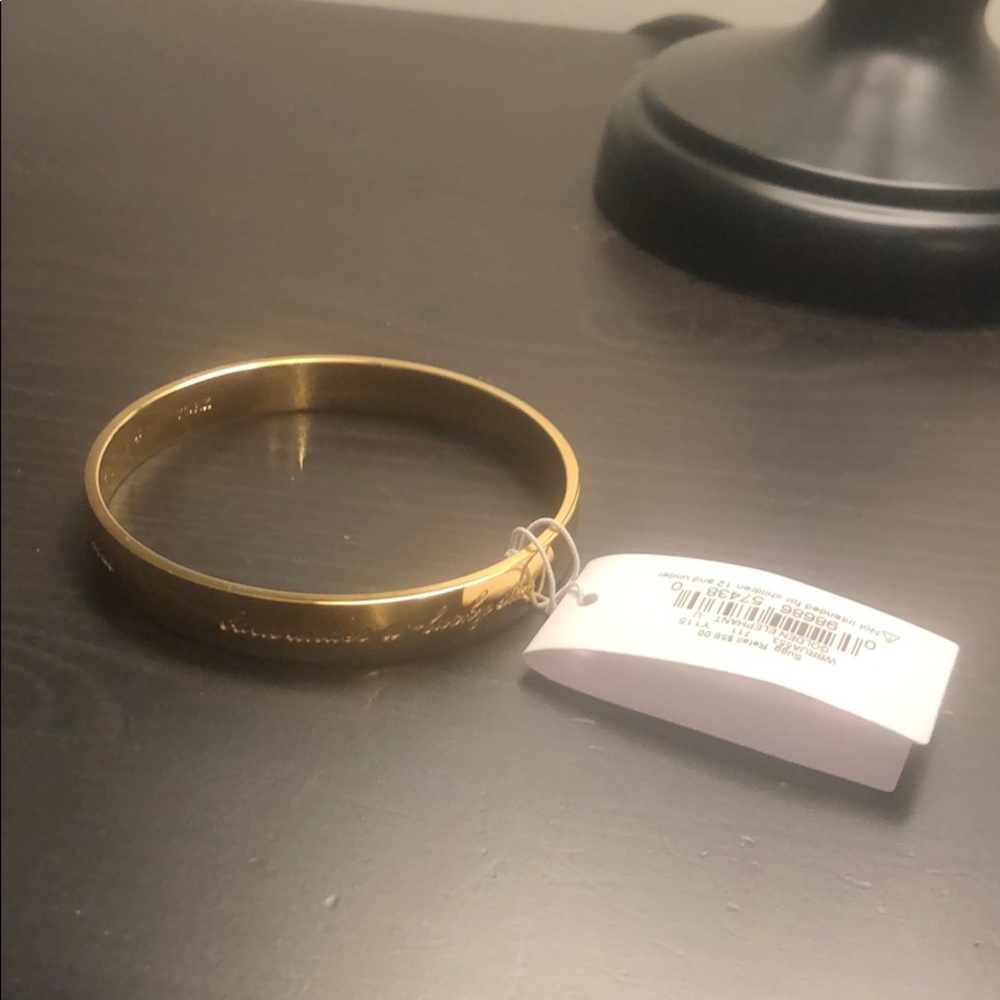✨NWT Kate Spade Golden Elephant Luck bangle